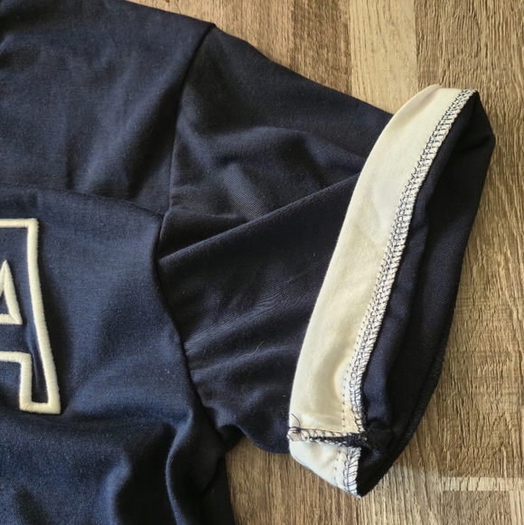 Vintage-style ITALIA Roma Navy Embroidered T-Shirt - EU XXL - Picture 5 of 7